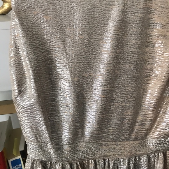 Gold with silver effect short dress Small - Picture 2 of 5